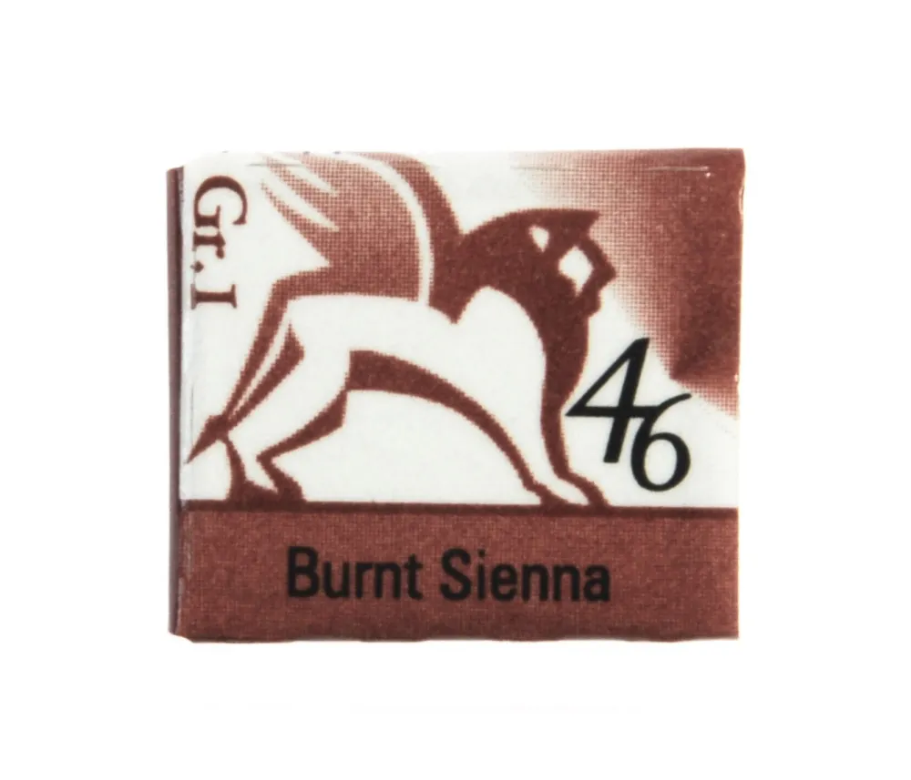 Renesans Akwarele w półkostkach - - 46, burnt sienna, 1,5 ml