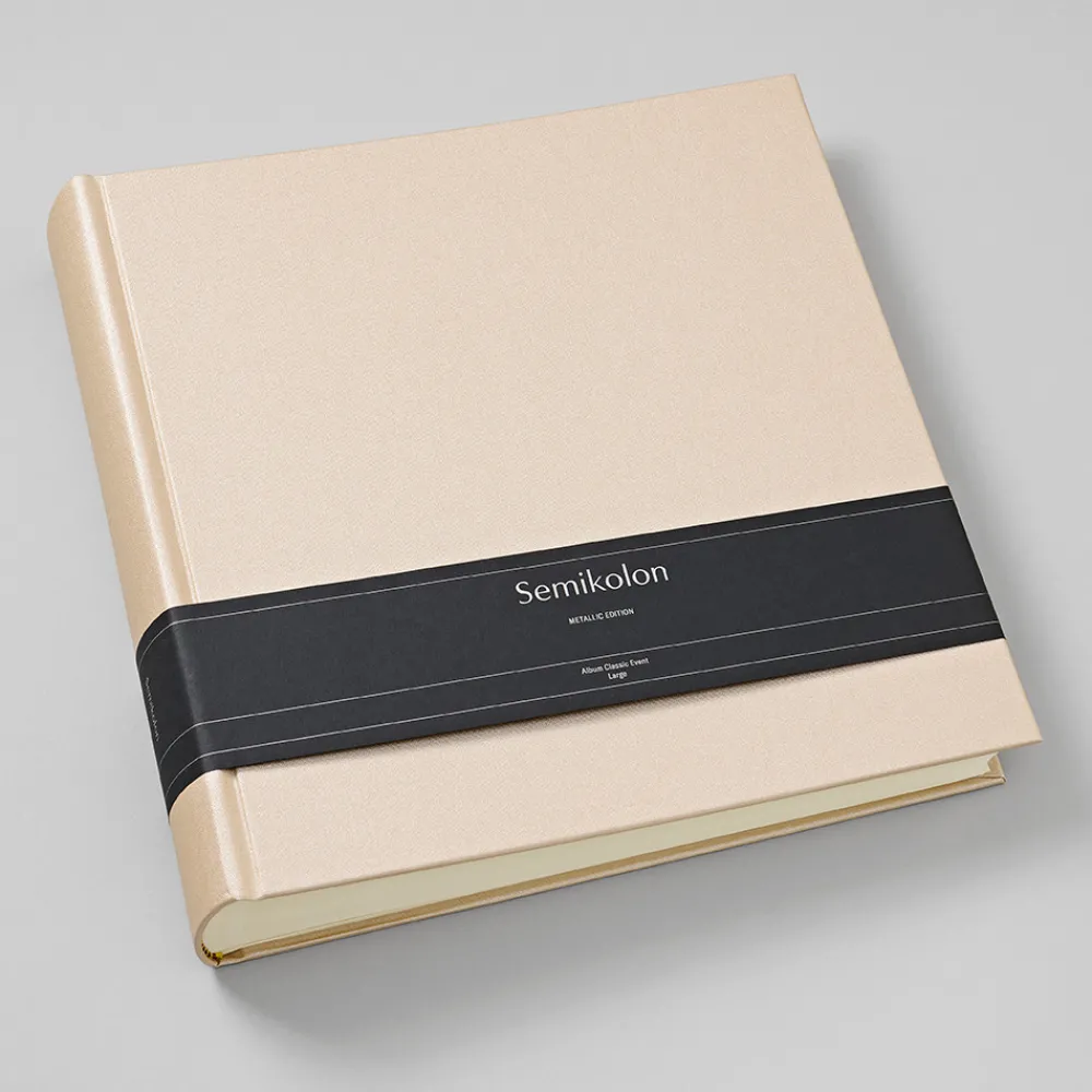 Semikolon Album na zdjęcia Classic Large Metallic - - Satin Champagne