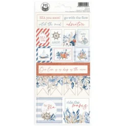 Piatek Trzynastego Arkusz naklejek papierowych 10,5 x 22 cm - Piątek Trzynastego - Sea la vie 02 > Papiery Do Scrapbookingu