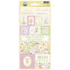 Piatek Trzynastego Arkusz tekturowych naklejek 10,5 x 22 cm - Piątek Trzynastego - Spring is Calling 02 > Papiery Do Scrapbookingu