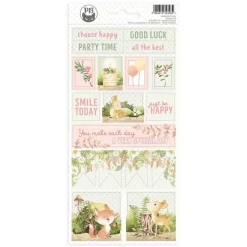 Piatek Trzynastego Arkusz tekturowych naklejek 10,5 x 22 cm - Piątek Trzynastego - Woodland cuties 02 > Papiery Do Scrapbookingu