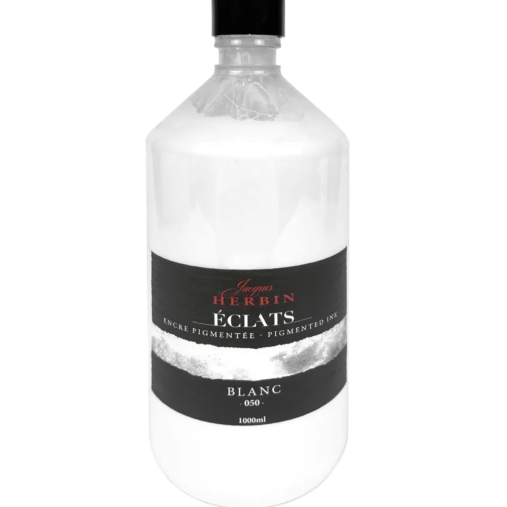 J.Herbin Atrament akwarelowy Éclats Ink - - 050, White, 1l