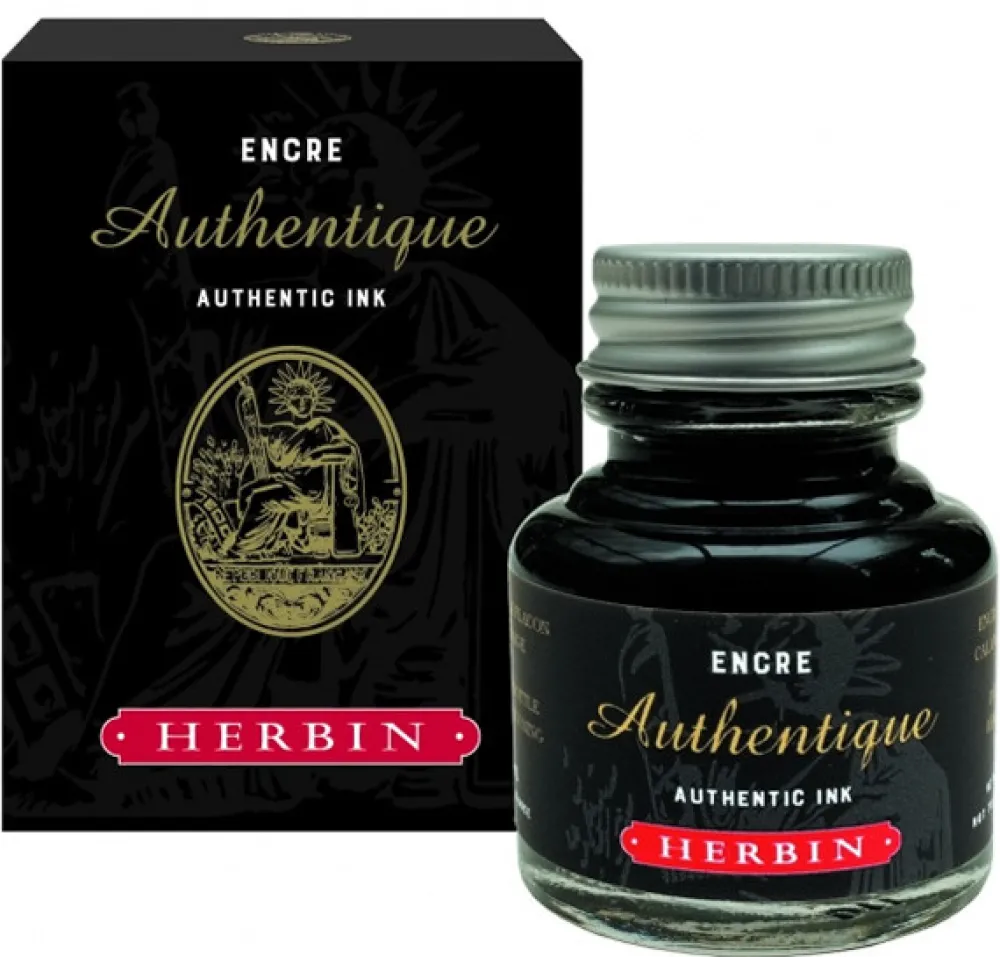 J.Herbin Atrament Anthentique Ink - - czarny, 30 ml