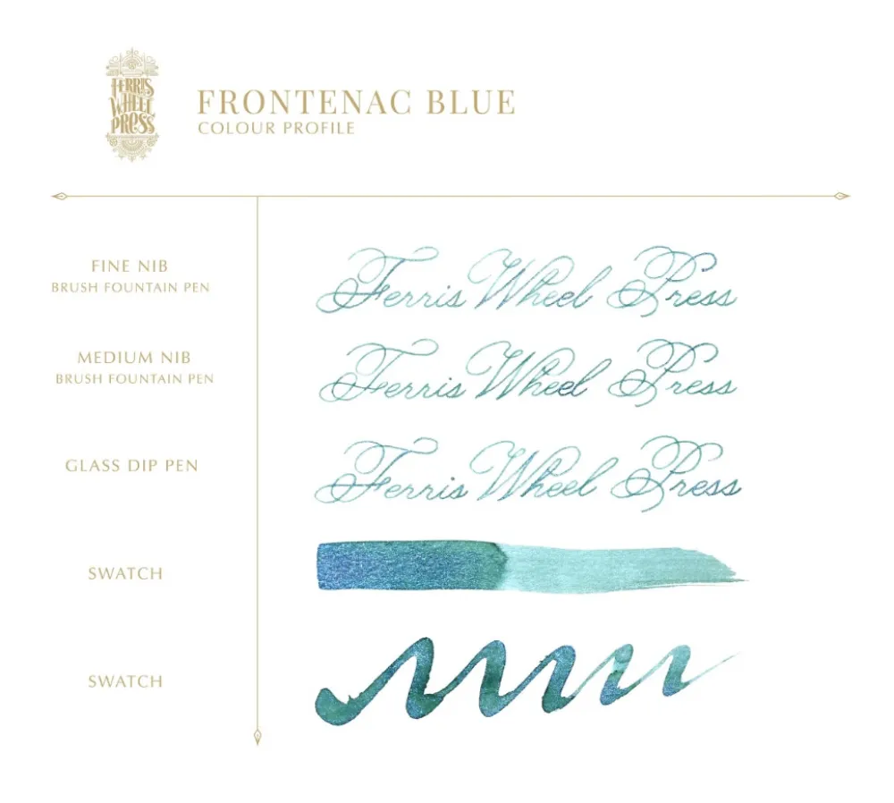 Ferris Wheel Press Atrament - - Frontenac Blue, 38 ml > Atramenty