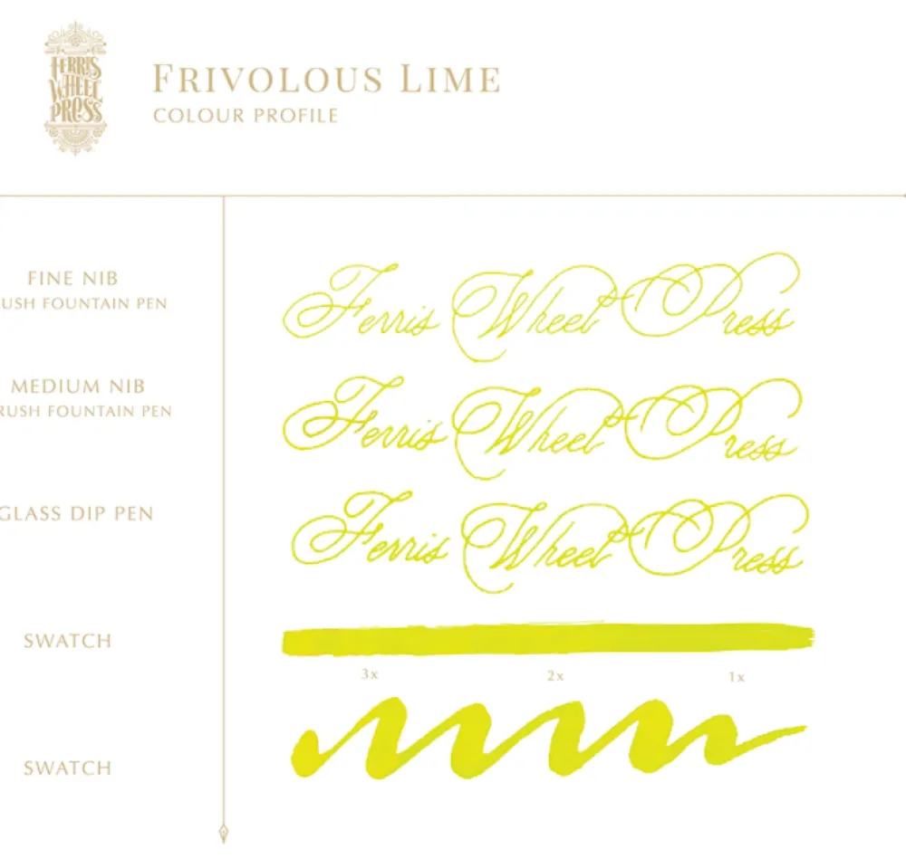 Ferris Wheel Press Atrament - - Frivolous Lime, 38 ml > Atramenty