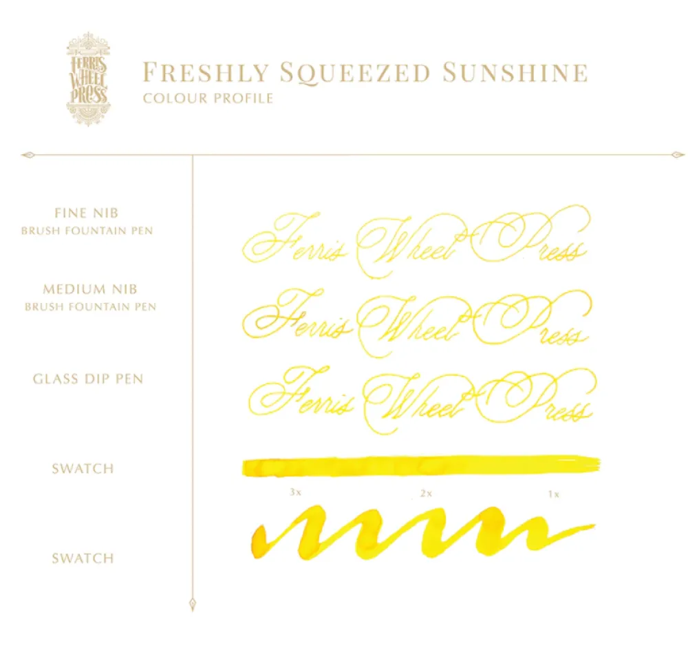 Ferris Wheel Press Atrament - - Freshly Squeezed Sunshine, 38 ml > Atramenty