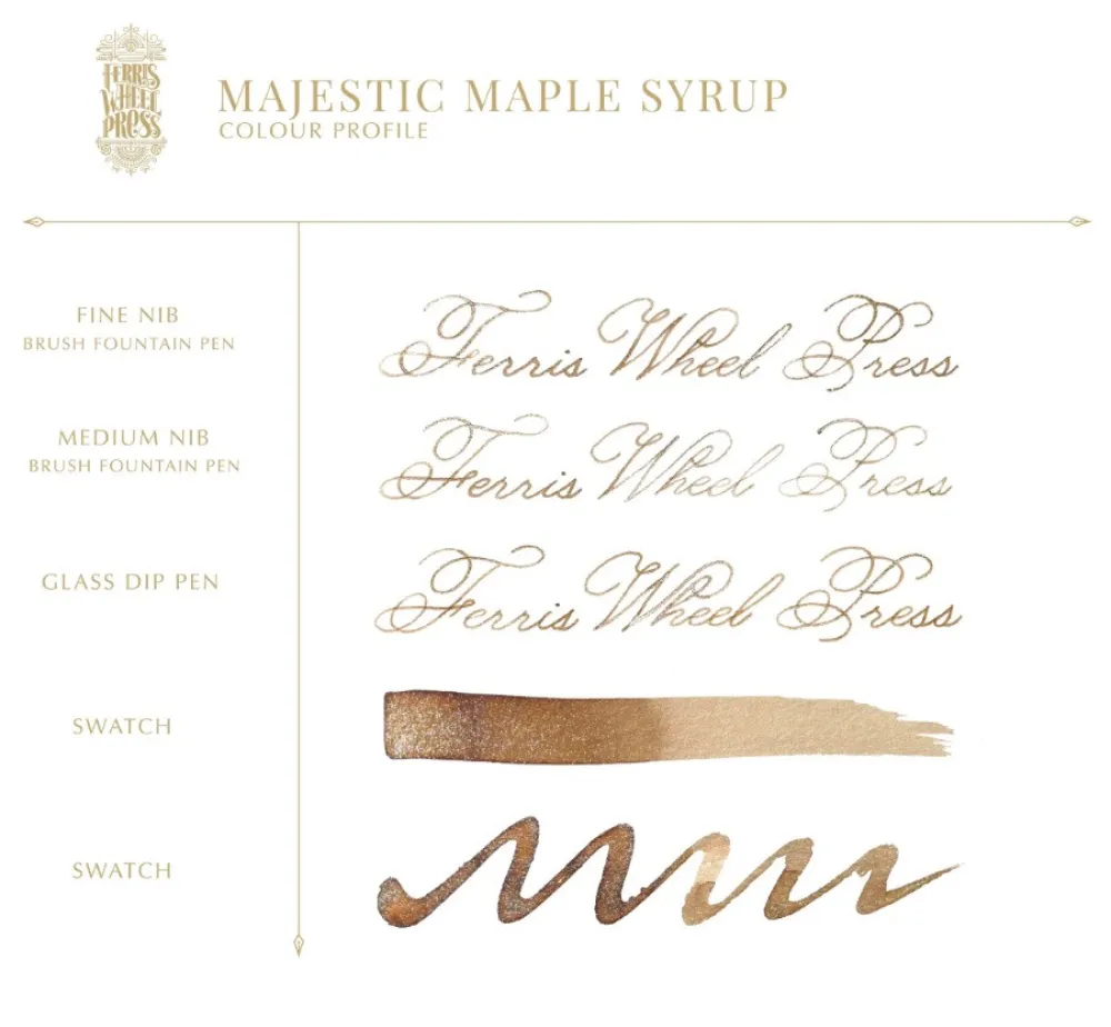 Ferris Wheel Press Atrament - - Majestic Maple Syrup, 38 ml > Atramenty
