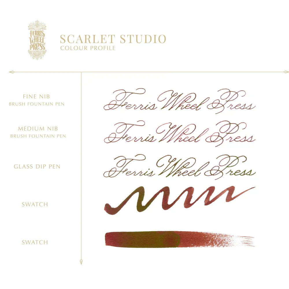 Ferris Wheel Press Atrament - - Scarlet Studio 38 ml > Atramenty