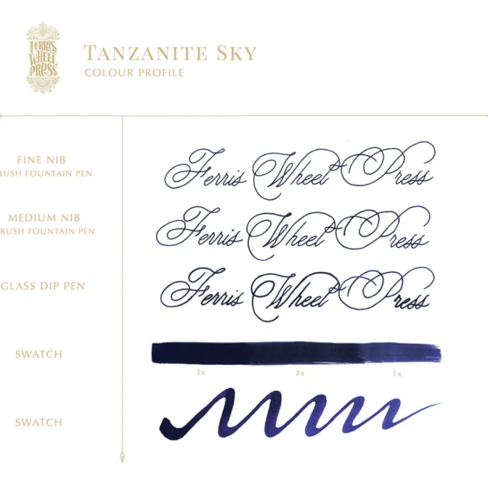 Ferris Wheel Press Atrament - - Tanzanite Sky, 38 ml > Atramenty