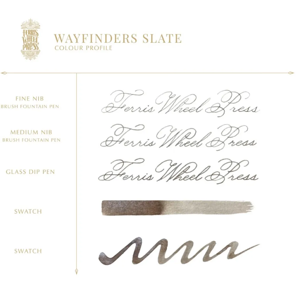 Ferris Wheel Press Atrament - - Wayfinders Slate, 38 ml > Atramenty
