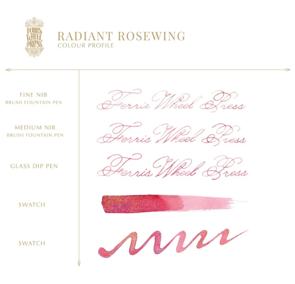 Ferris Wheel Press Atrament FerriTales - - Radiant Rosewing, 20 ml