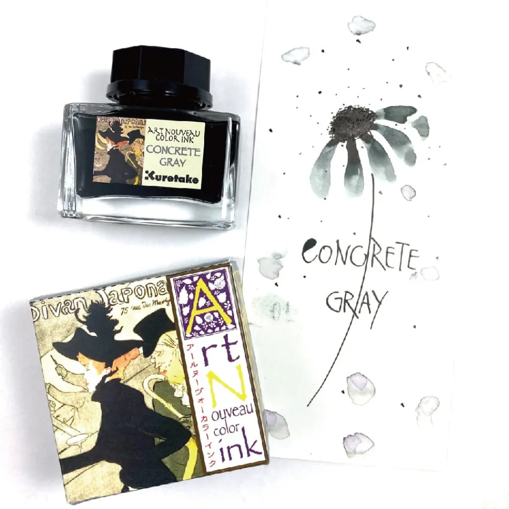 Kuretake Atrament Ink-Cafe Art Noveau - - Concrete Gray, 21 ml > Atramenty