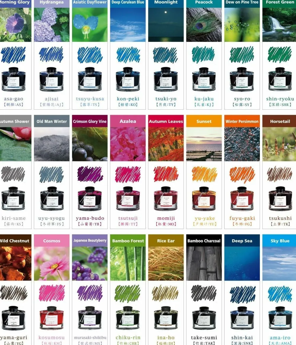 Pilot Atrament Iroshizuku - - Syo-Ro (Dew on Pine Tree), 15 ml > Atramenty