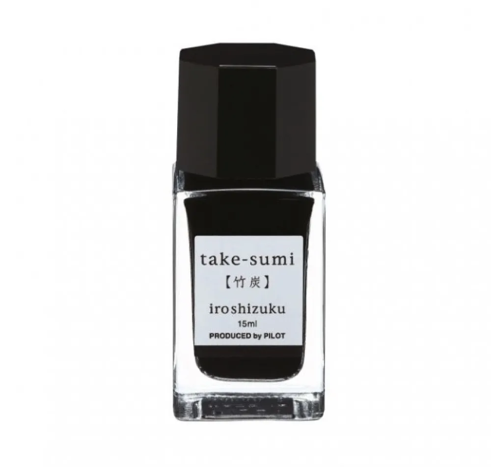 Pilot Atrament Iroshizuku - - Take-Sumi (Bamboo Charcoal), 15 ml