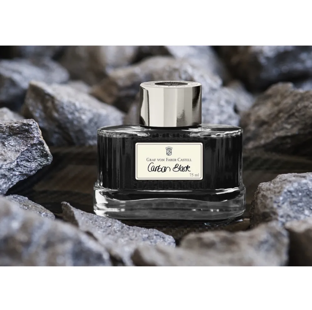 Graf Von Faber-Castell Atrament permanentny - - Carbon Black 75 ml > Atramenty