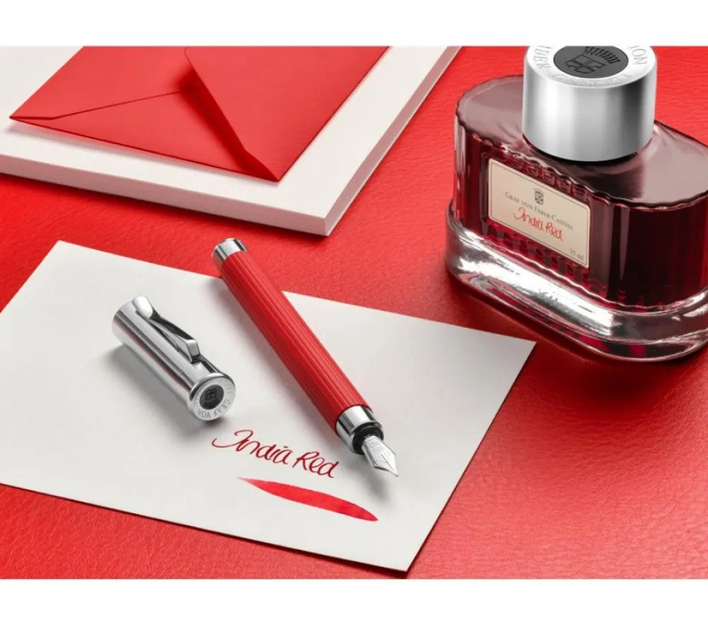 Graf Von Faber-Castell Atrament permanentny - - India Red, 75 ml > Atramenty