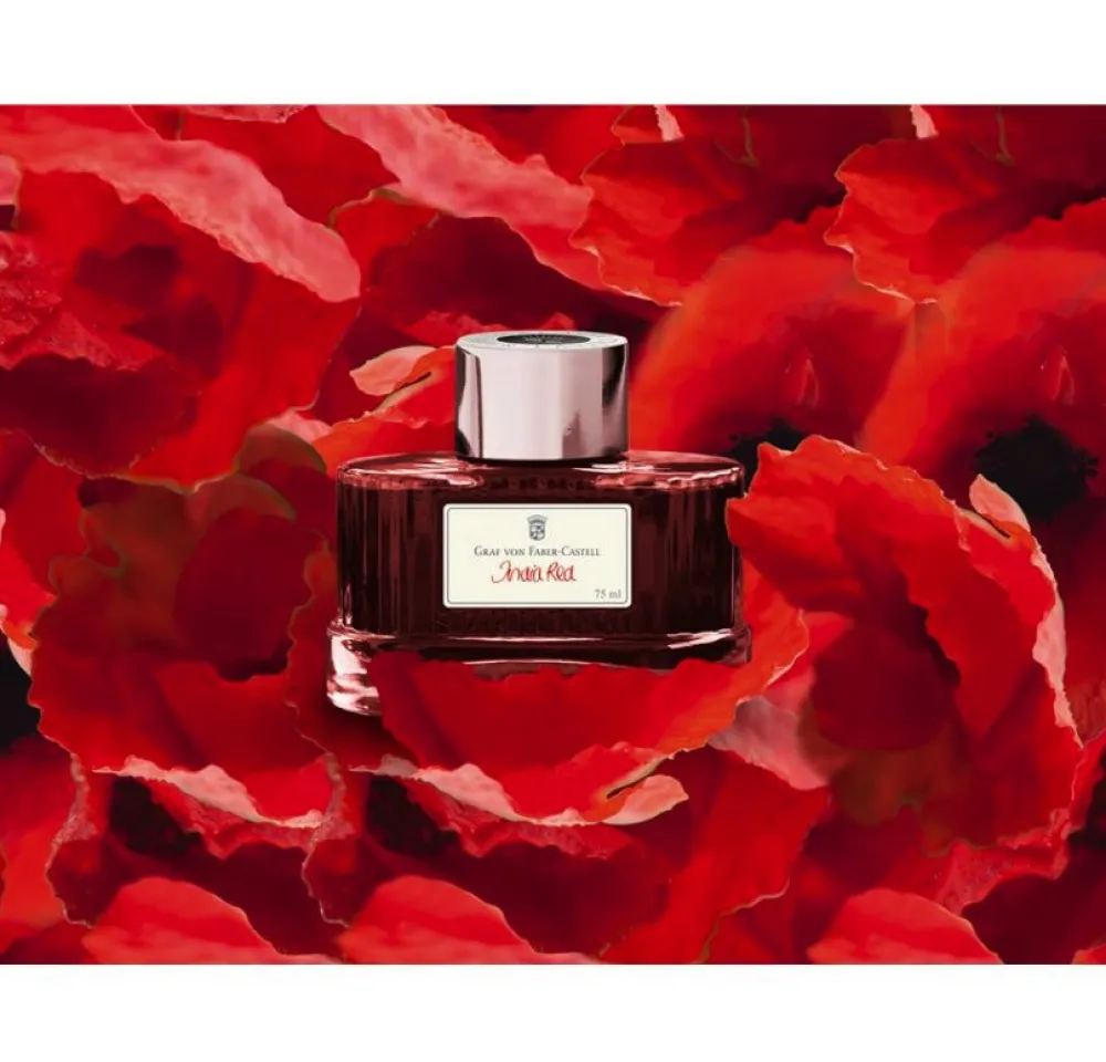 Graf Von Faber-Castell Atrament permanentny - - India Red, 75 ml > Atramenty