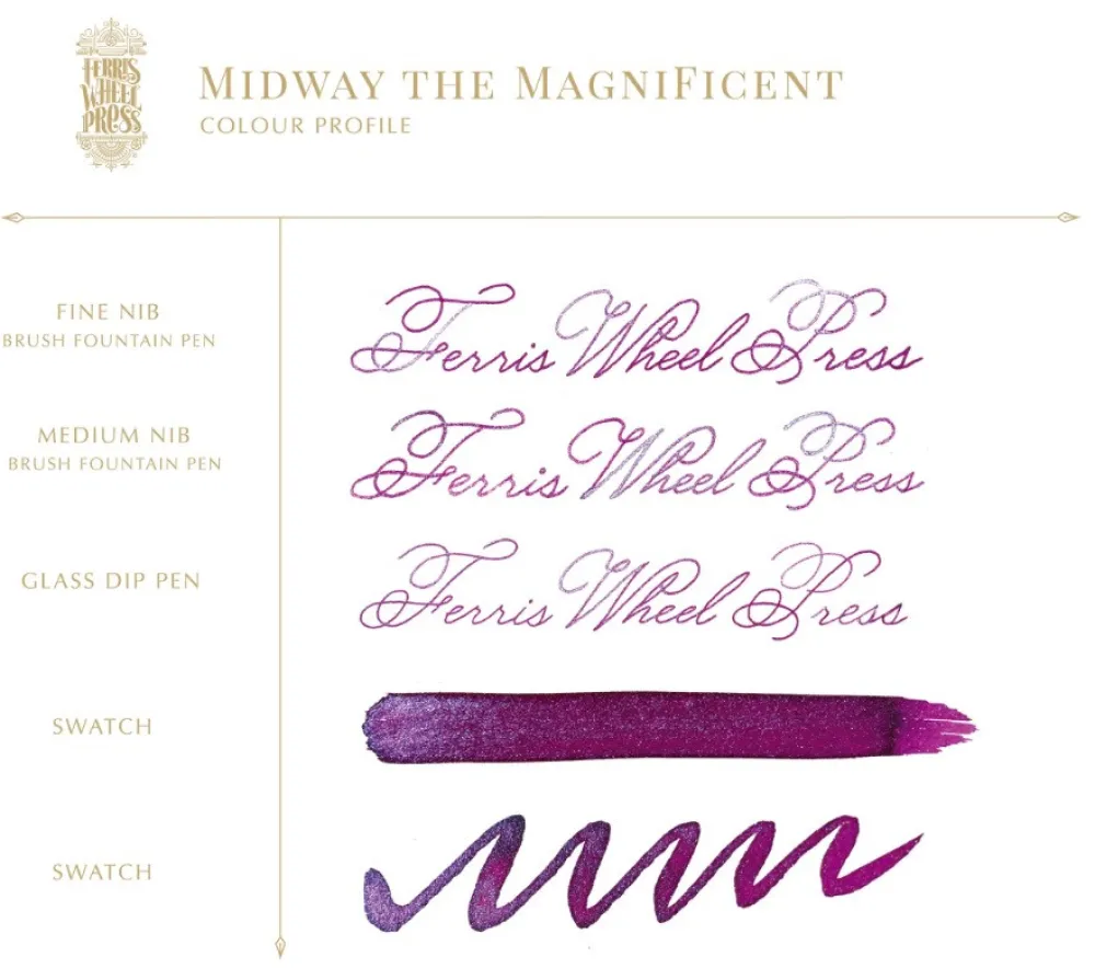 Ferris Wheel Press Atrament Sugar Beach - - Midway the Magnificent, 38 ml