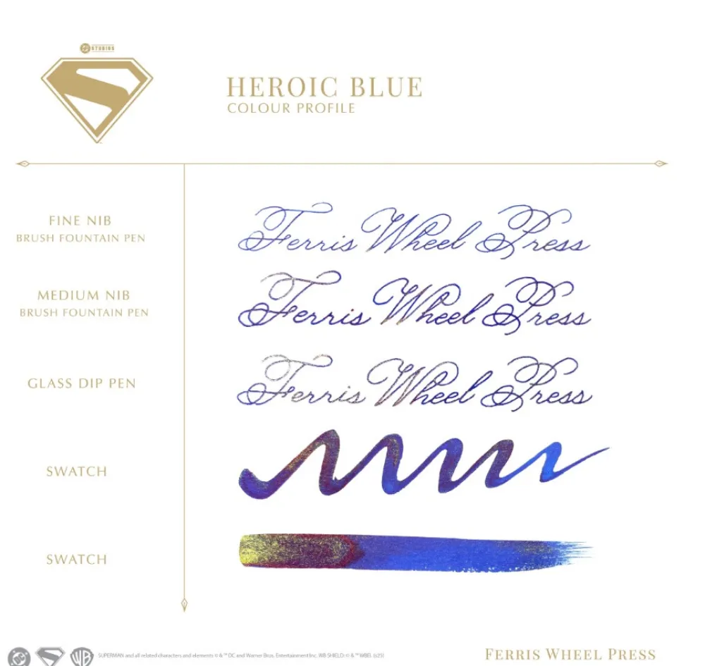 Ferris Wheel Press Atrament Superman - - Heroic Blue 28 ml