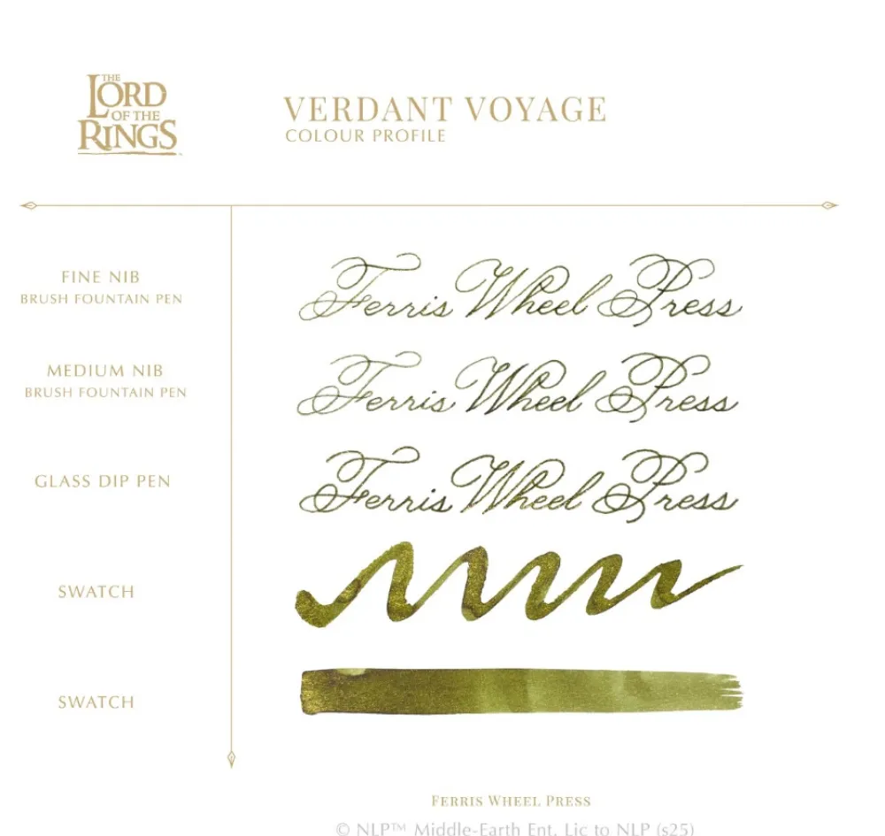 Ferris Wheel Press Atrament The Lord of the Rings - - Verdant Voyage 28 ml > Atramenty