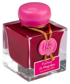 J.Herbin Atrament 1670 w butelce - - Fuchsia de Magellan, 50 ml