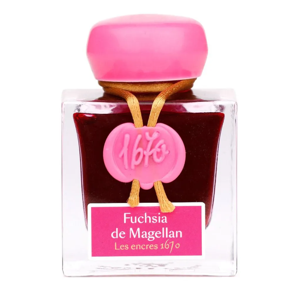 J.Herbin Atrament 1670 w butelce - - Fuchsia de Magellan, 50 ml