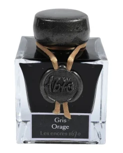 J.Herbin Atrament 1670 w butelce - - Stormy Grey, 50 ml ><noscript><img width=