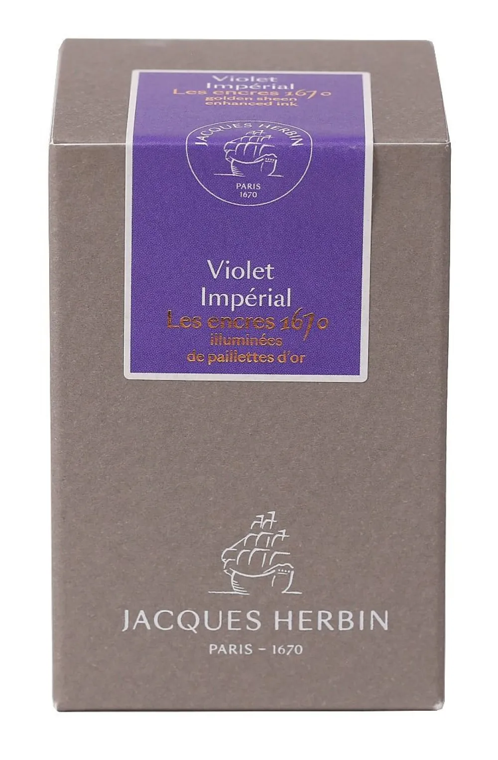 J.Herbin Atrament 1670 w butelce - - Violet Imperial, 50 ml