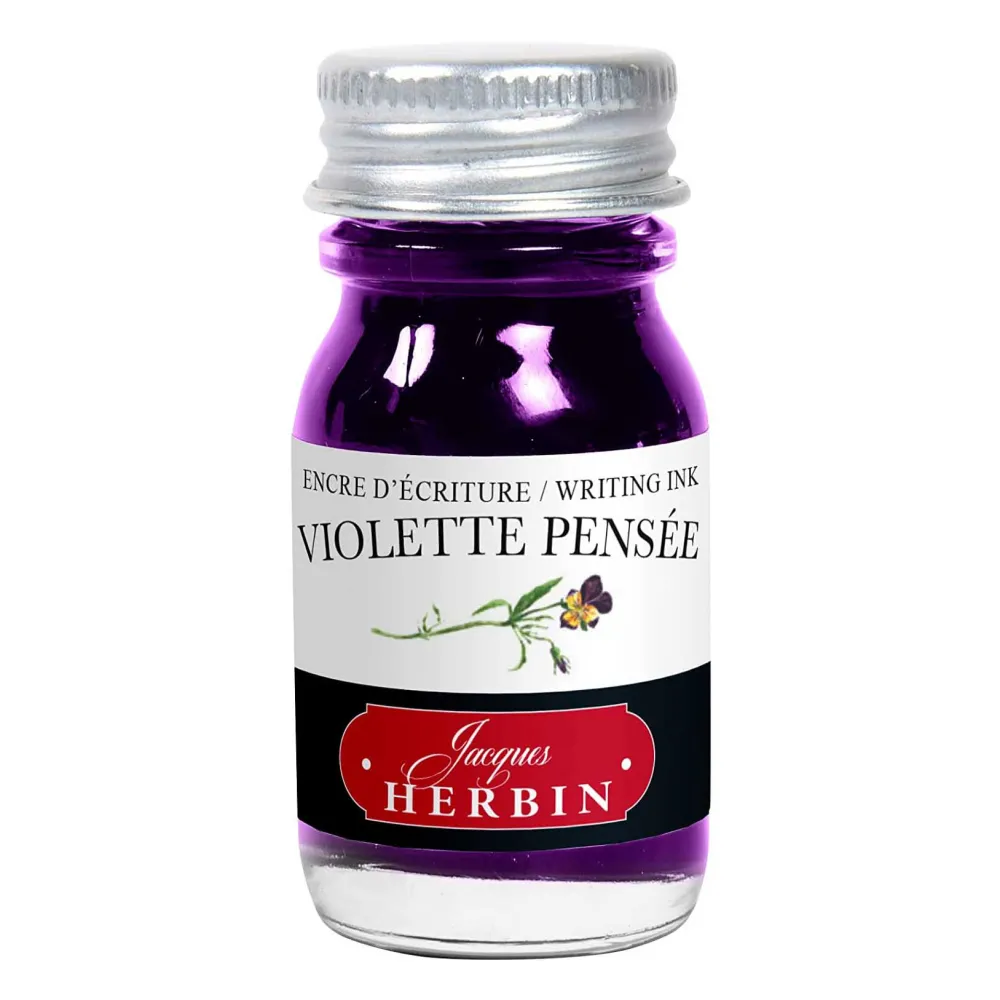 J.Herbin Atrament w butelce - - Viollette Pensee, 10 ml