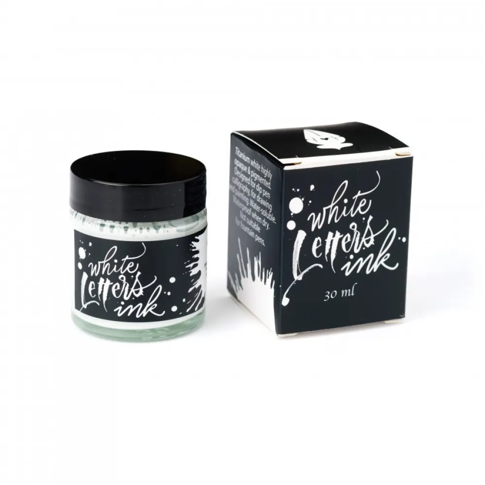 Renesans Atrament White Letters - - biały 30 ml > Atramenty