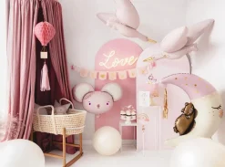 Balon foliowy, Bocian - jasnoróżowy, 103 x 60 cm ><noscript><img width=