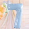 PartyDeco Balon foliowy Cyfra 7 - jasnoniebieski, 72 cm