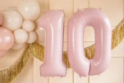 PartyDeco Balon foliowy Cyfra 2 - jasnoróżowy, 72 cm > Balony Foliowe