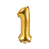 PartyDeco Balon foliowy cyfra 1 - złoty, 35 cm