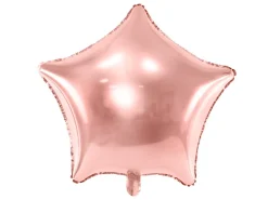 PartyDeco Balon foliowy Gwiazdka - różowe złoto, 42 cm