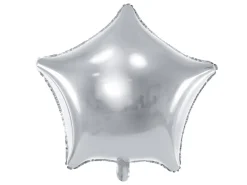PartyDeco Balon foliowy Gwiazdka - srebrny, 42 cm > Balony Foliowe