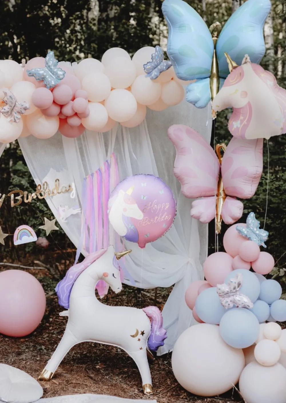PartyDeco Balon foliowy Jednorożec - 52 x 61 cm > Balony Foliowe