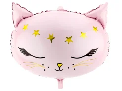 PartyDeco Balon foliowy Kotek - różowy, 36 x 48 cm > Balony Foliowe