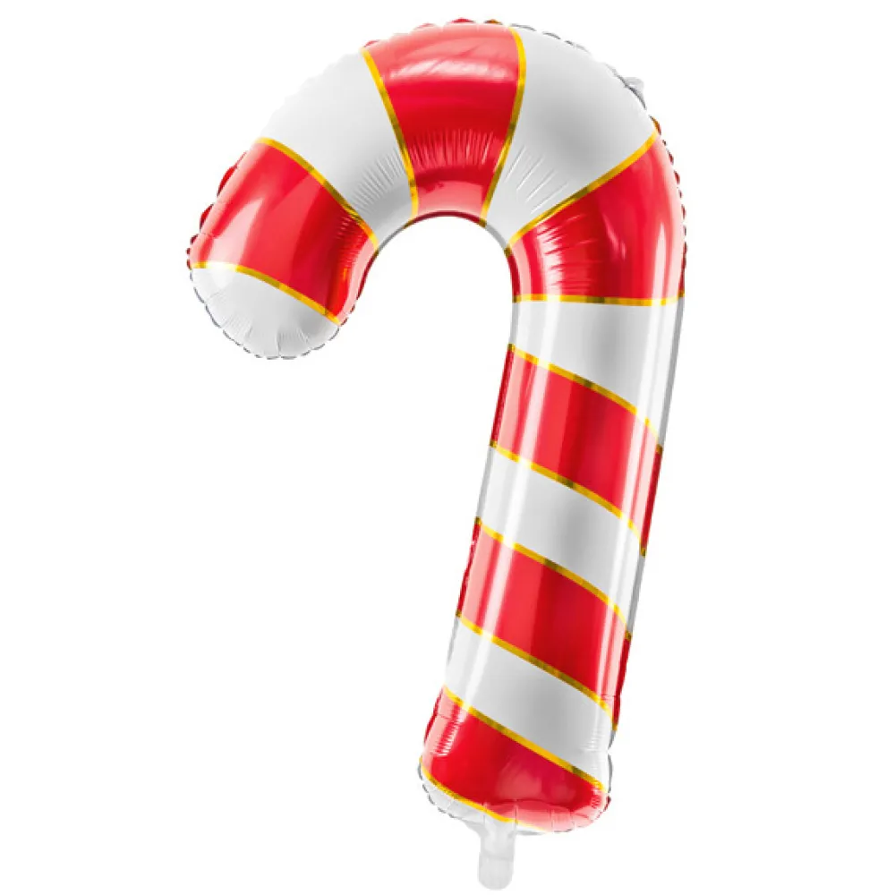PartyDeco Balon foliowy Laska cukrowa - 50 x 82 cm > Balony Foliowe