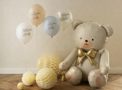 PartyDeco Balon foliowy Miś - beżowy 75 x 84 cm > Balony Foliowe