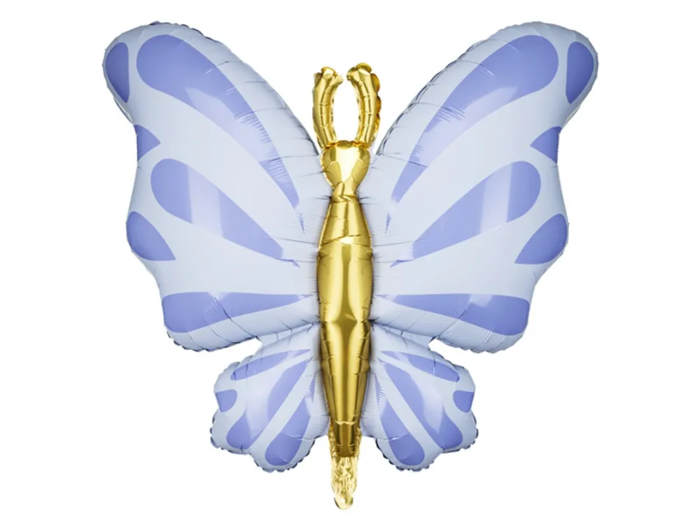PartyDeco Balon foliowy Motyl - błękitny, 69 cm > Balony Foliowe
