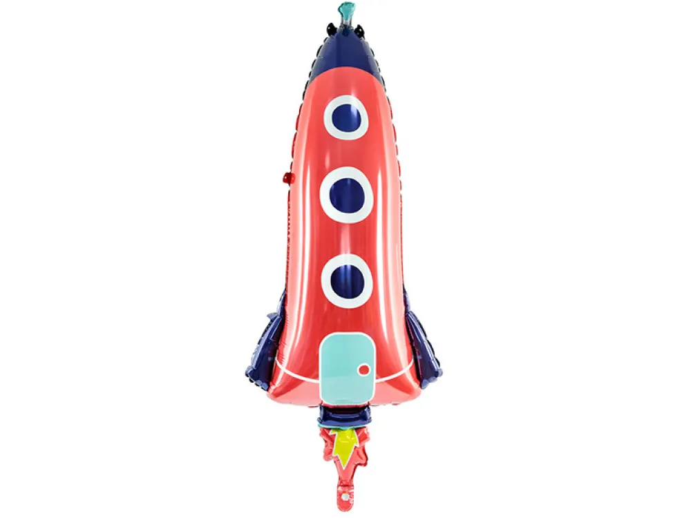 PartyDeco Balon foliowy Rakieta - 44 x 115 cm > Balony Foliowe