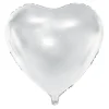 PartyDeco Balon foliowy Serce - biały, 35 cm