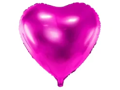 PartyDeco Balon foliowy Serce - ciemnoróżowy, 35 cm