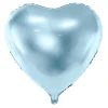 PartyDeco Balon foliowy Serce - jasnoniebieski, 35 cm