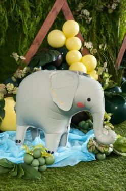 PartyDeco Balon foliowy Słoń - 91 x 61 cm