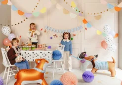 PartyDeco Balon foliowy stojący Corgi - pomarańczowy, 88 x 70 cm > Balony Foliowe