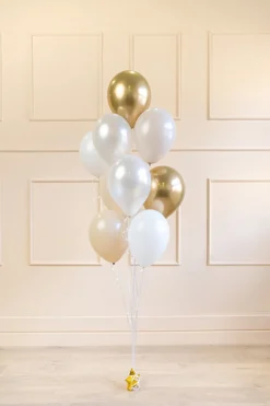PartyDeco Balony lateksowe - białe, 10 szt. > Balony Lateksowe