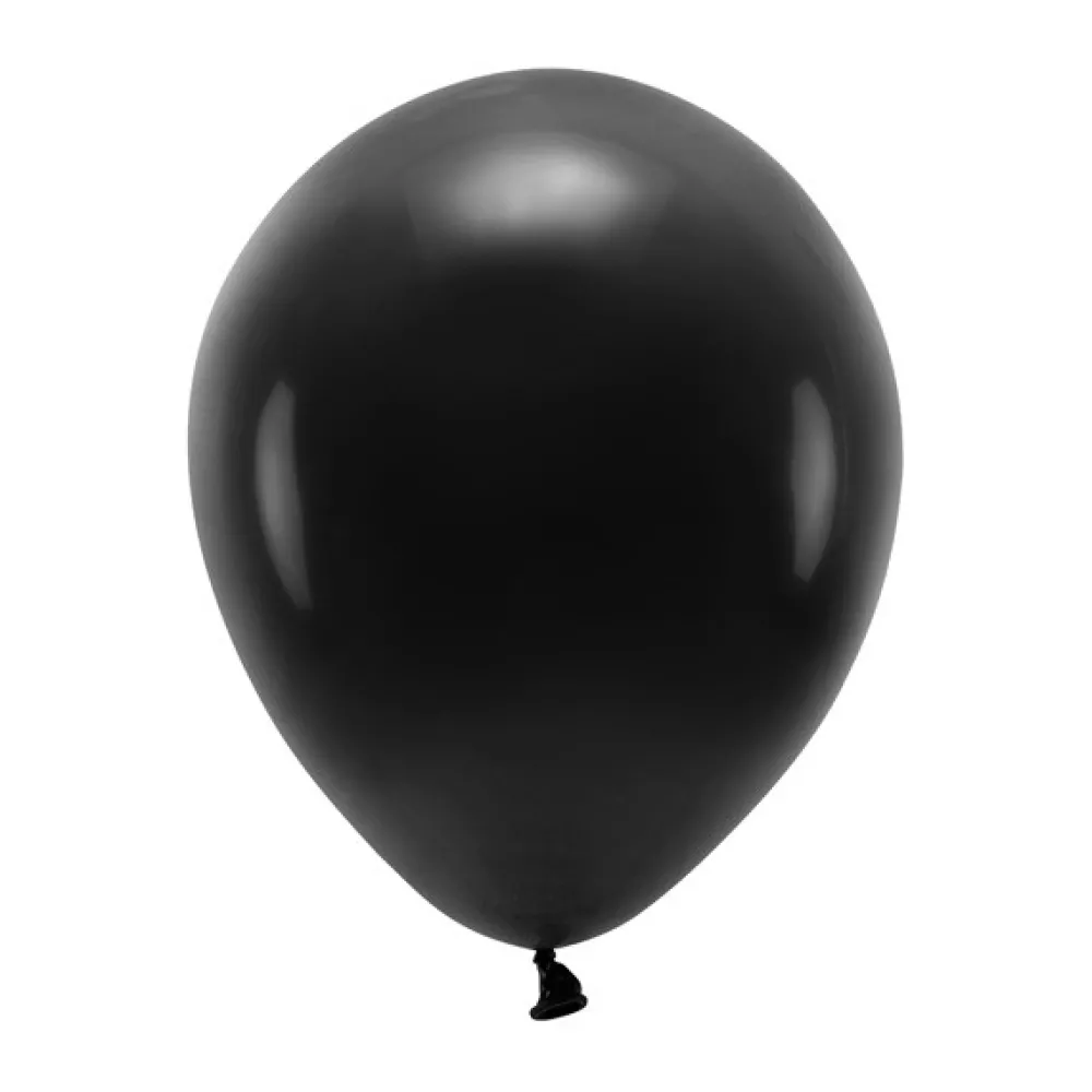 PartyDeco Balony lateksowe Eco Pastel - czarne, 26 cm, 100 szt. > Balony Lateksowe