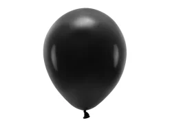 PartyDeco Balony lateksowe Eco, pastelowe - czarne, 26 cm, 10 szt. > Balony Lateksowe